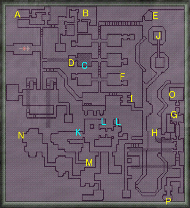 King's Field 2 攻略マップ 教王の地図 第3詰所